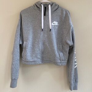 Nike crop grey jacket